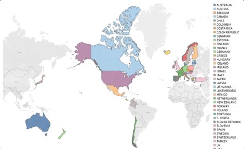 oecd country by country